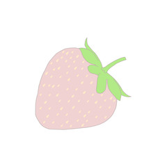 Flat illustration strawberry vector eps 10