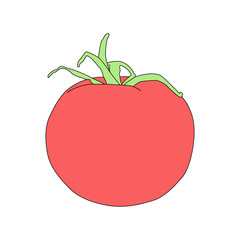 Flat illustration tomato vector eps 10