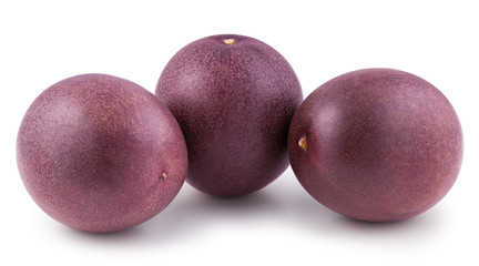 Passion fruit isolated on white background