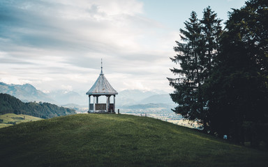 Fototapeta na wymiar Views from the Gebhardshöhe in Bavaria/Germany