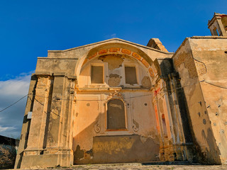 Fototapeta na wymiar Craco, ghost town of southern Italy.