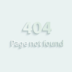 paper 404 error icon. page not found