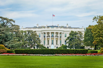 The White House, Washington DC in sunny summer day