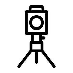 Movie camera icon. Video camera symbol for perfect web and mobile UI designs. Retro, vintage camera sign.
