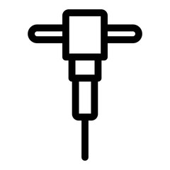 Gimlet machine icon. Drilling, digging tool symbol. Hand gimlet tool.