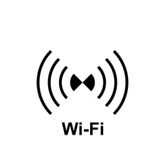 Simple Wifi Icon, Hot Spot Vector Illustration