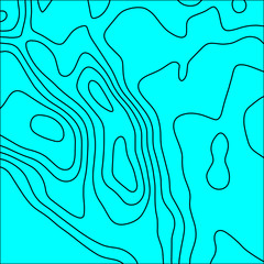 Contour vector illustration. Abstract topographic map background. Geography scheme.