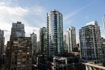 Fototapeta na wymiar Vancouver cityscape and modern architecture