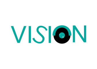 Vision Logo Vector - Isolated On White Background. Modern Eye Logo For News, Media And New Vision Logo. Flat Eye Icon. Abstract Concept Of Vision Vector
