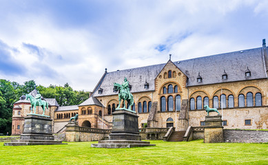 Fototapeta na wymiar View on The Imperial Palace of Goslar, Germany