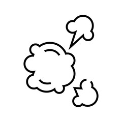 Explosion line icon, concept sign, outline vector illustration, linear symbol.