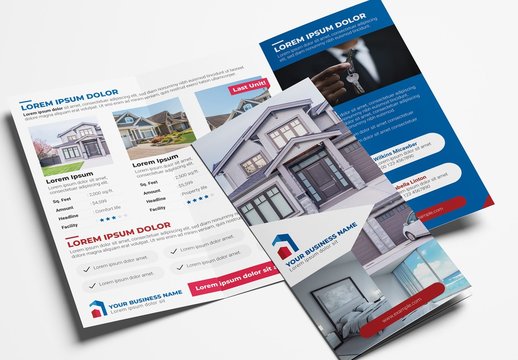 Real Estate Trifold Brochure Layout