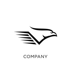 eagle fast abstract business logo