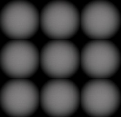 Graphic pattern of multiple unfocused spheres in tic-tac-t🎧oe pattern