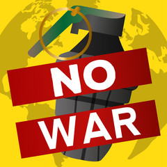 Stop war poster