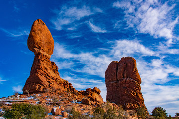 Balanced Rock and Clouds