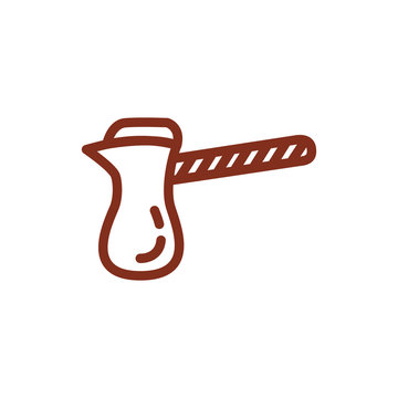 recommend clip art: coffee kettle drink line style icon
