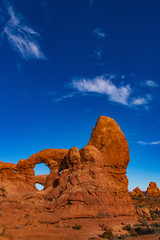 Turret Arch With Wispy Clouds © Larry