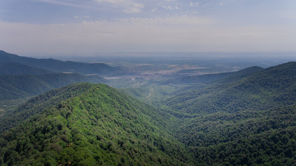 City views in the mountains