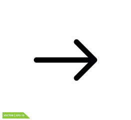 Arrow icon vector logo design template