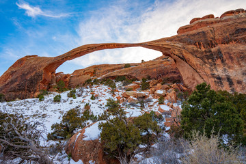 Landscape Arch in the Clouds