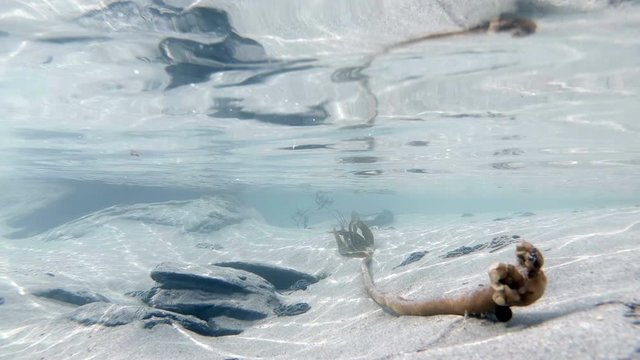Underwater view of the Donegal West Coast on the wild Atlantic way in Ireland