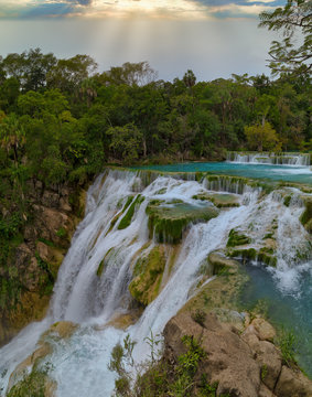 Landscape photo,(EL SALTO-EL MECO) san luis potosi Mexico, beautiful waterfall