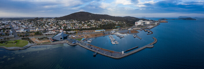 Aerial view of the West Australian town of Albany, an important shipping port and the oldest...