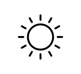 Sun icon vector logo template