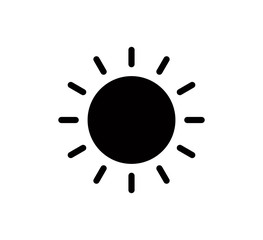 Sun icon vector logo template