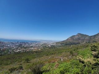 Fototapeta na wymiar Overlooking Cape Town in South Africa