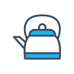 Kettle icon designed in filled outline style