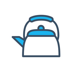 Kettle icon designed in filled outline style