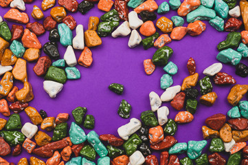 Candy pebbles. sweets in the form of colored stones. colorful candies