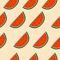 simple watermelon pattern designs, for backgrounds, posters, t-shirt print, patches and other uses