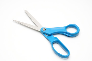 Tailors scissors on a white background