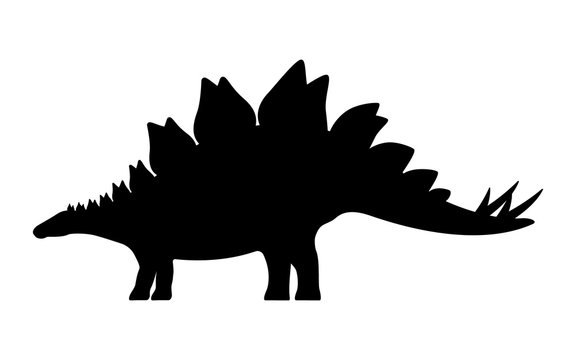 Vector stegosaurus silhouette