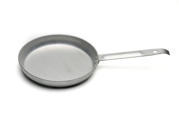 Frying pan on a white background