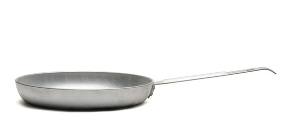 Frying pan on a white background