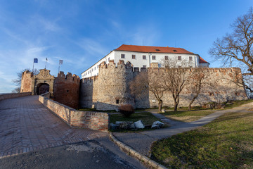 Castle of Siklos on a sunny winter day.