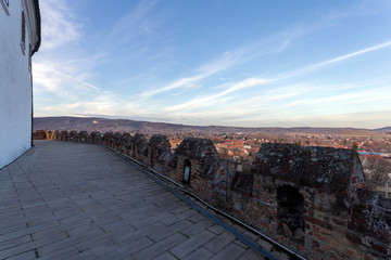 Fototapeta premium Castle of Siklos on a sunny winter day.