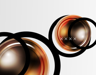 Abstract background - glossy glass bubbles, abstract sphere shapes. Vector Illustration For Wallpaper, Banner, Background, Card, Book Illustration, landing page