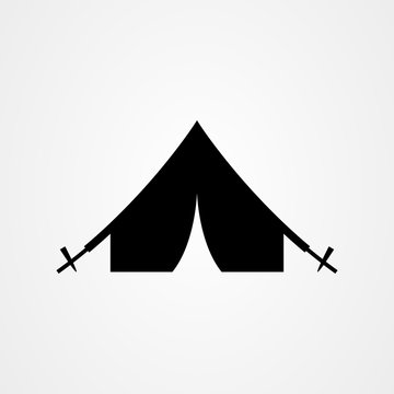 Camping tent icon vector design