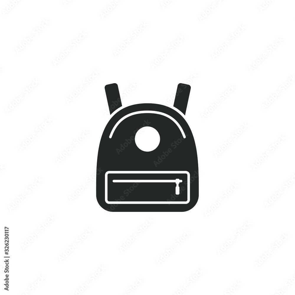 Aufkleber bag icon template color editable. bag symbol vector sign isolated on white background illustration f