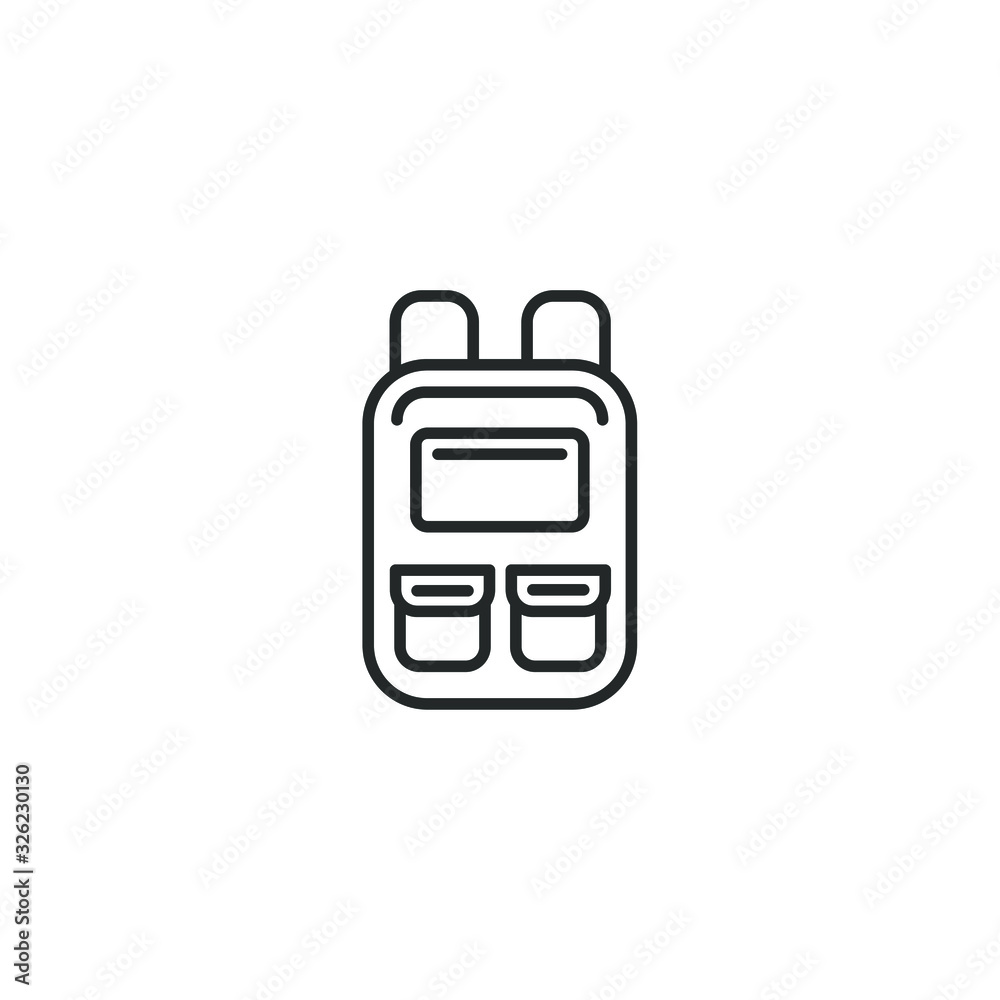 Aufkleber bag icon template color editable. bag symbol vector sign isolated on white background illustration f