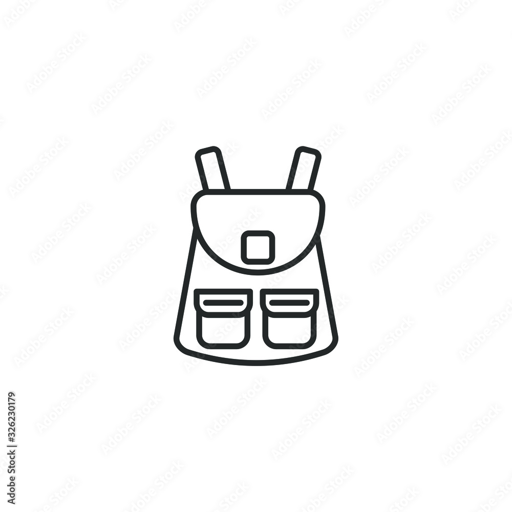 Poster bag icon template color editable. bag symbol vector sign isolated on white background illustration f