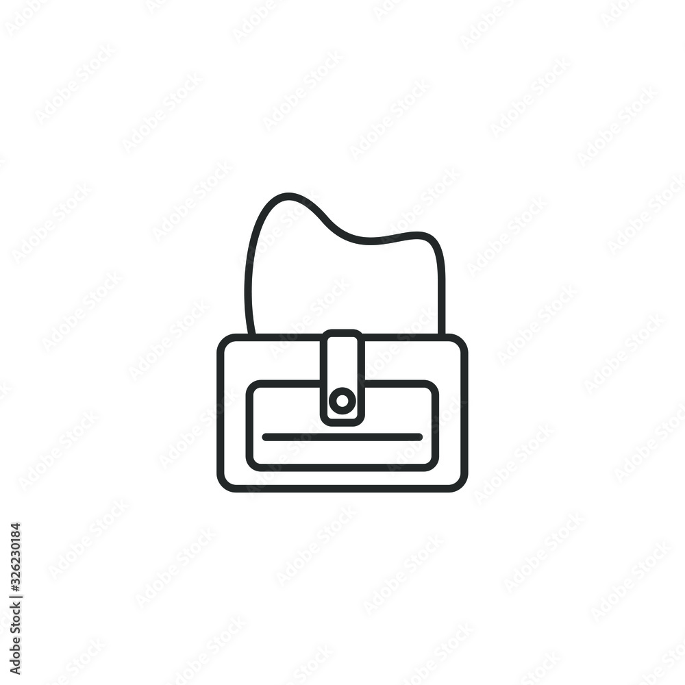 Poster bag icon template color editable. bag symbol vector sign isolated on white background illustration f