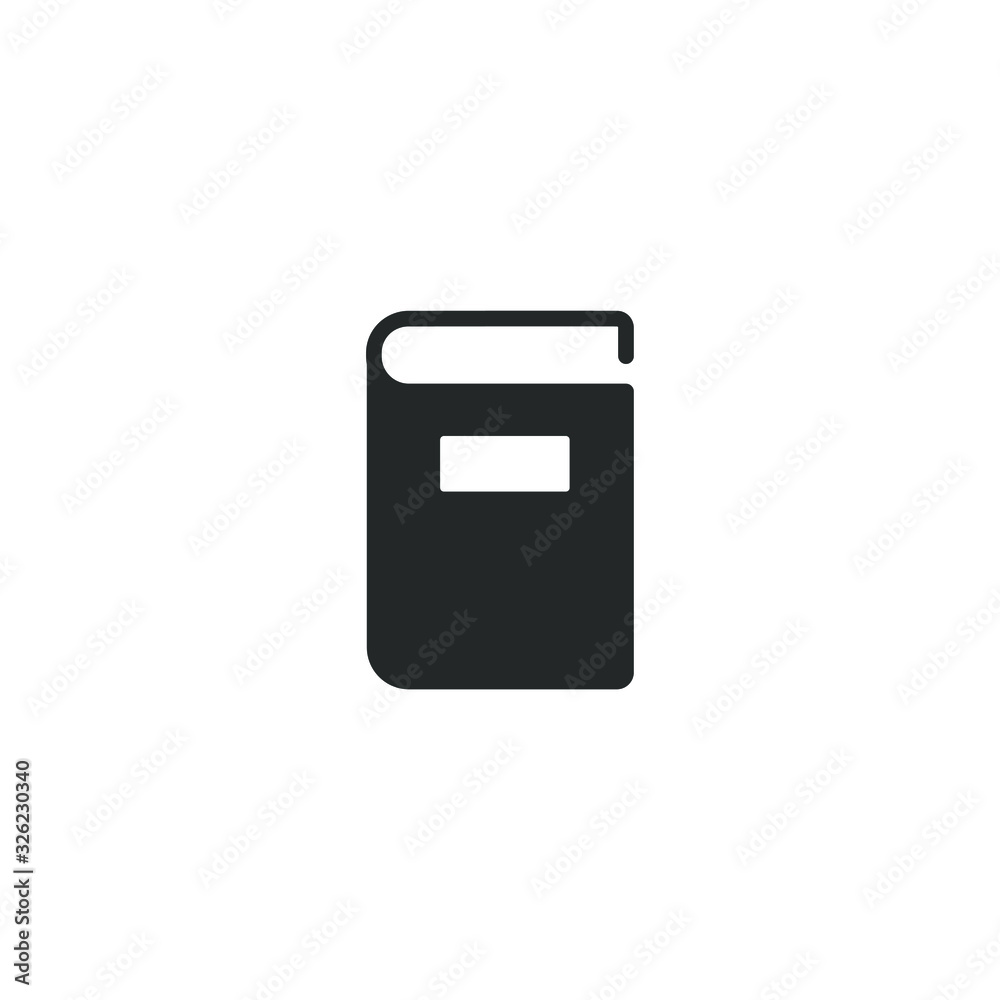 Poster book icon template color editable. book symbol vector sign isolated on white background illustration
