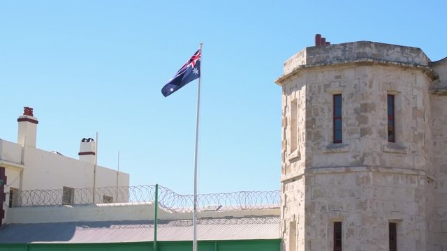 Fremantle prison australian flag