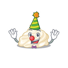 Funny Clown whipped cream cartoon character mascot design